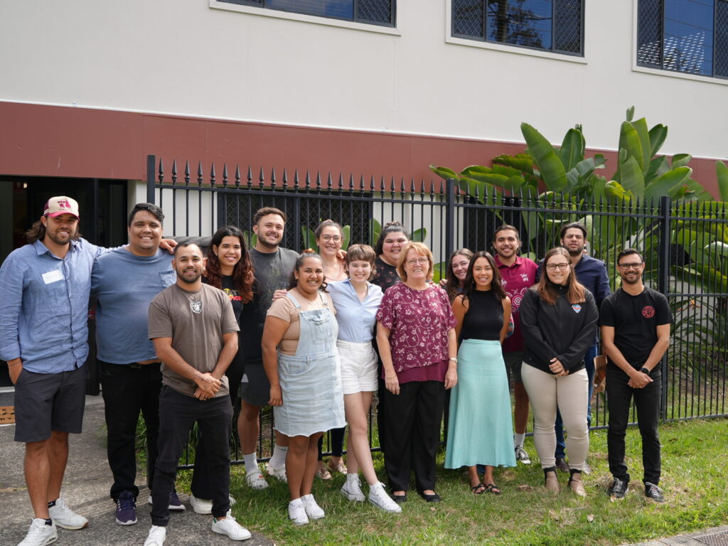 photo of yalari alumni board members in front of the Yalari office