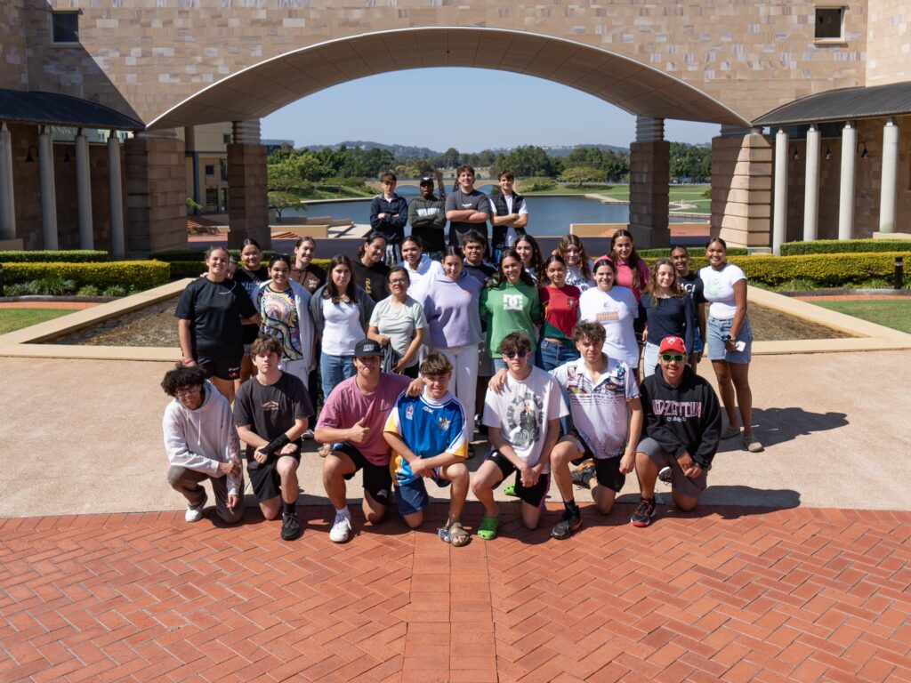 Year 11 Yalari Students attending Bond University for the annual 'My Future' Camp