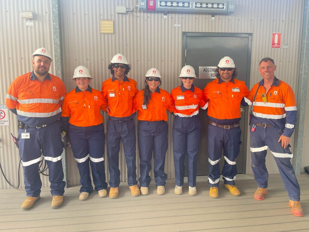 Yalari alum visiting Origin Energy's gas fields in Roma, Queensland.