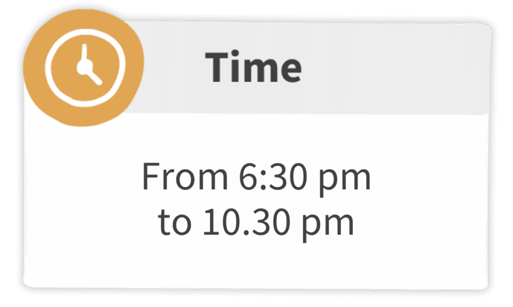 Gala Dinner 6.30pm-10.30pm