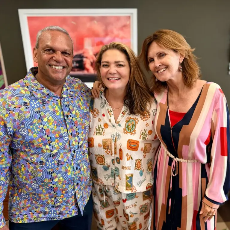 Jenni Walkes with Yalari Founders